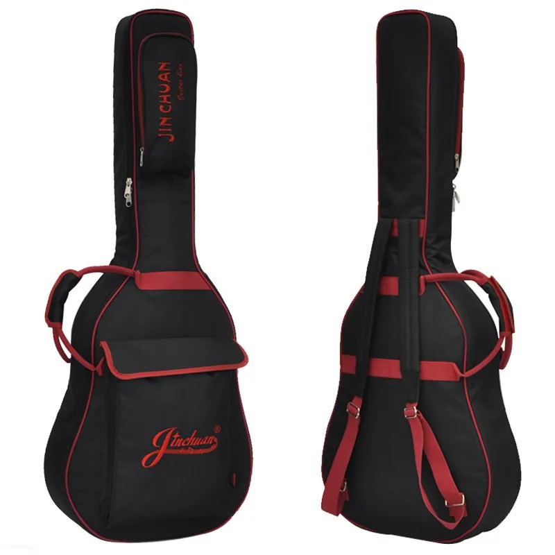 Professional portable 36 38 39" 40 41inch acoustic guitar case folk balladry guitar gig bag soft backpack cover concerts