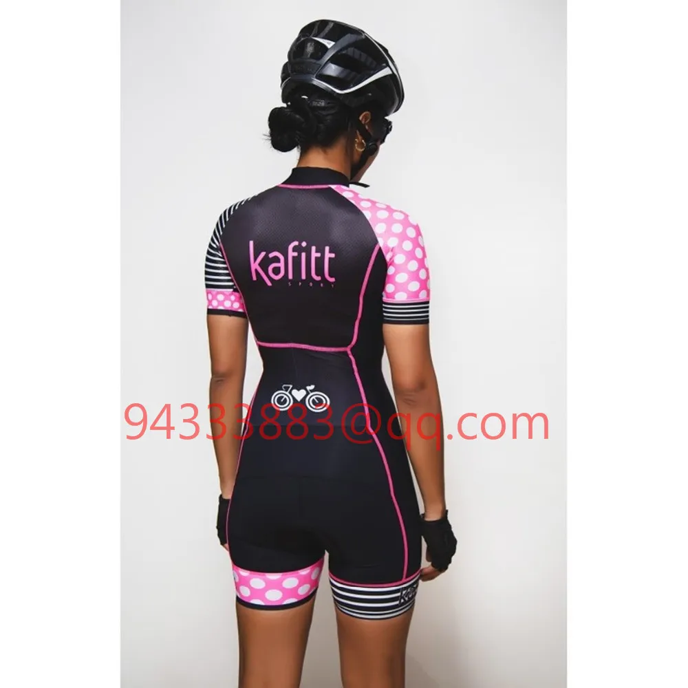 2019 kafitt summer women triathlon suit cycling jersey skinsuit roupa ciclismo feminina rode racing bike clothes jumpsuit custom