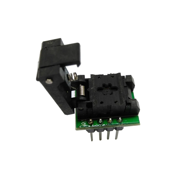 Программатор QFN8 DFN8 WSON8 разъем Pogo Pin Probe Adapter Pitch 0 5 мм IC Body Size 2x2 раскладушка тестовый