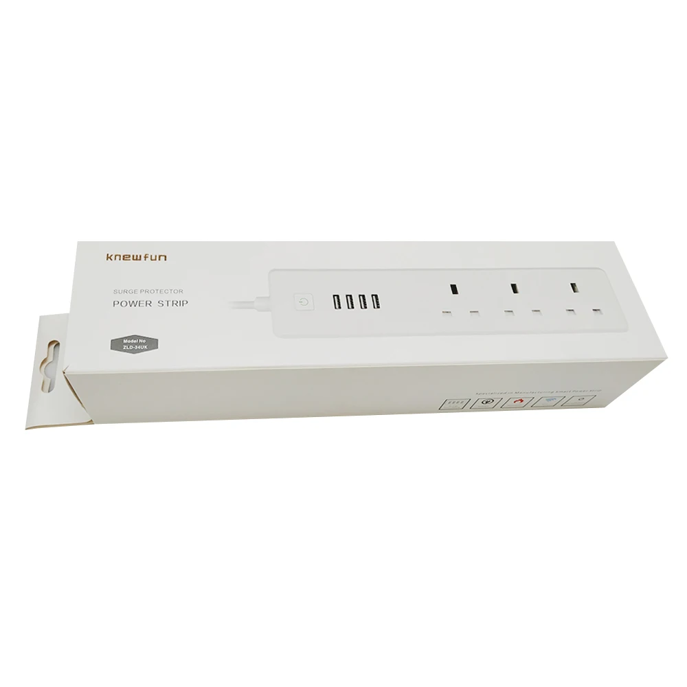 Умная розетка Knewfun с Wi Fi 4 USB порта и 3 портами|Умные розетки| |