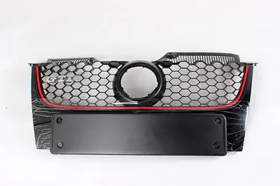 

ABS Front Bumper Grill Honeycomb Grille Fit For VW MK5 GTI bumper 2006-2009