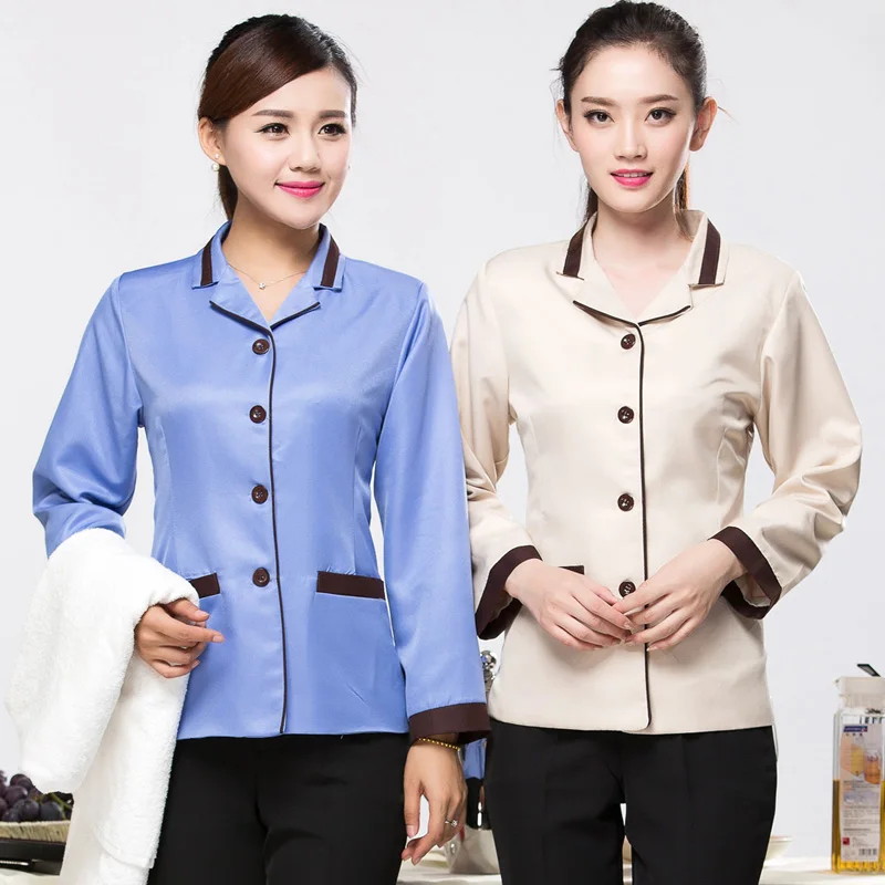 Wear Long Sleeved Autumn And Winter Cleaning Cleaning Work Suit Hotel