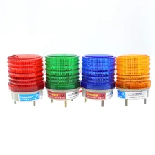 Сигнал тревоги лампы стробоскопа Предупреждение светильник 12V 24V 220V N-5041 индикатор светильник светодиодный светильник охранной сигнализации красный зеленый цвет желтый, синий; размеры 34–43