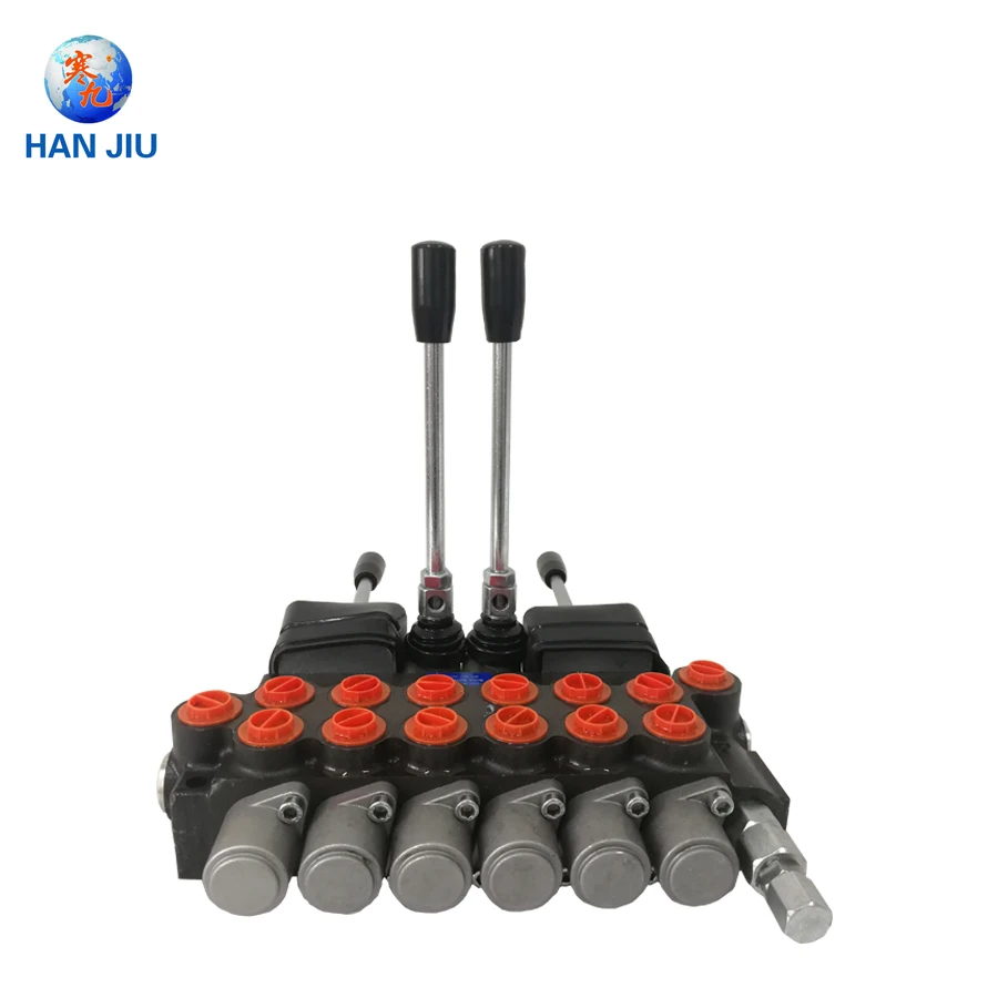 

6 spool hydraulic directional control valve 6P40 with joysticks