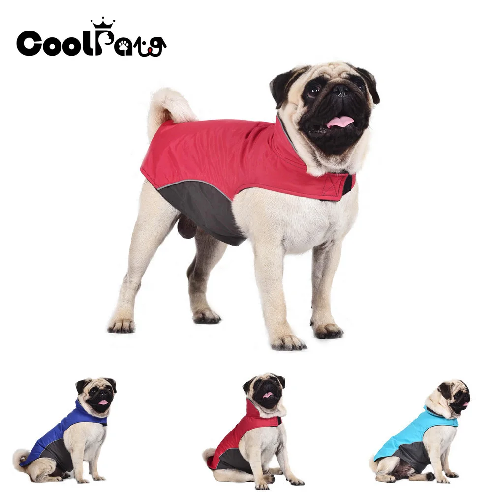 

Small Dog Outdoor Jacket Waterproof and Windbreak Material Dog Clothes Pet Winter Coat Skiing Vest Clothes for Dogs