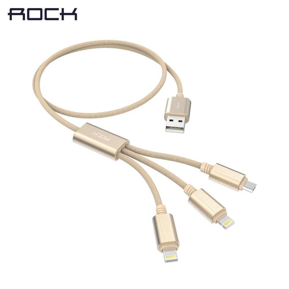 3in1 Charging USB Cable 2 for iPhone 1 Micro Charge at the same time