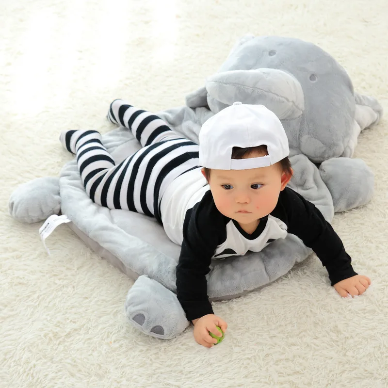 

Baby Play Mat Plush Toy Kids Game Activity Toy Educational Fox Elephant Crawling Rug Children Play Gym Carpet Infant Gift