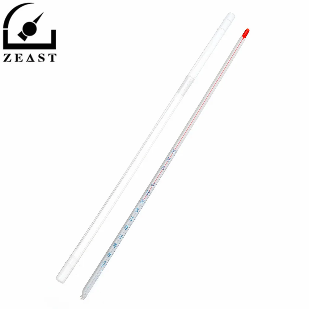 Buy 12" 30 to 100 Celsius Degree Glass Thermometer Red