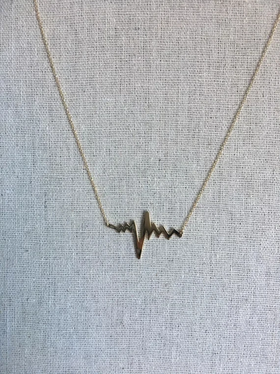 Buy Heart Beat Monitor Wave Necklace XL1158 from