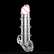 Silicone Wolf Warrior Crystal Sex Toys Dildo Penis Enlarger Delay Sperm Lasting Pump G-Spot Stimulator Condoms Sex Toys For Man