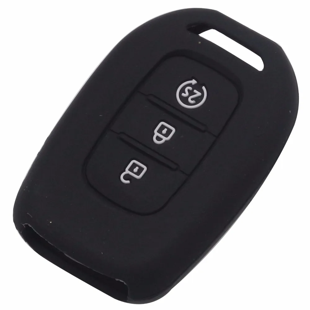 3 Buttons Silicone Remote Key Fob Case Cover For Renault Duster Sandero Logan Clio Captur Laguna Scen 2015