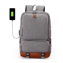 BOSEVEV Men’s Backpack Luminous Student School Bags External USB Charge Laptop Backpacks Teenagers Travel Mochila Dropshipping