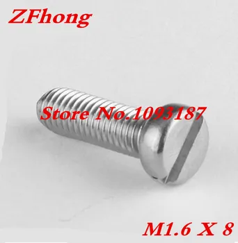 

20pcs/lot High Quality M1.6 x 8 Titanium Gr2 Slot Screw