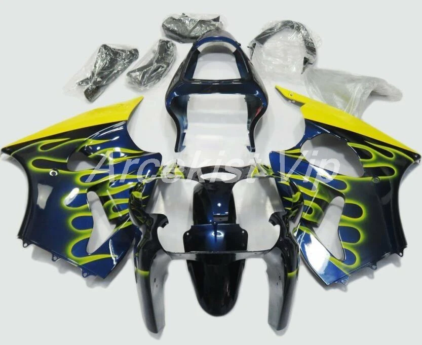 

Free Custom New Motorcycle ABS Fairings Kit Fit for kawasaki Ninja ZX6R 636 2000 2001 2002 6R 00 01 02 ZX-6R ZZR600 Flame Yellow