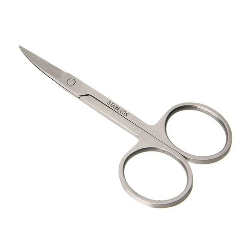 GLAMLASH 5 шт. изогнутые ножницы из нержавеющей стали, ножницы для бровей, ножницы для волос, красивые ножницы для ногтей, пинцет для обрезки лица