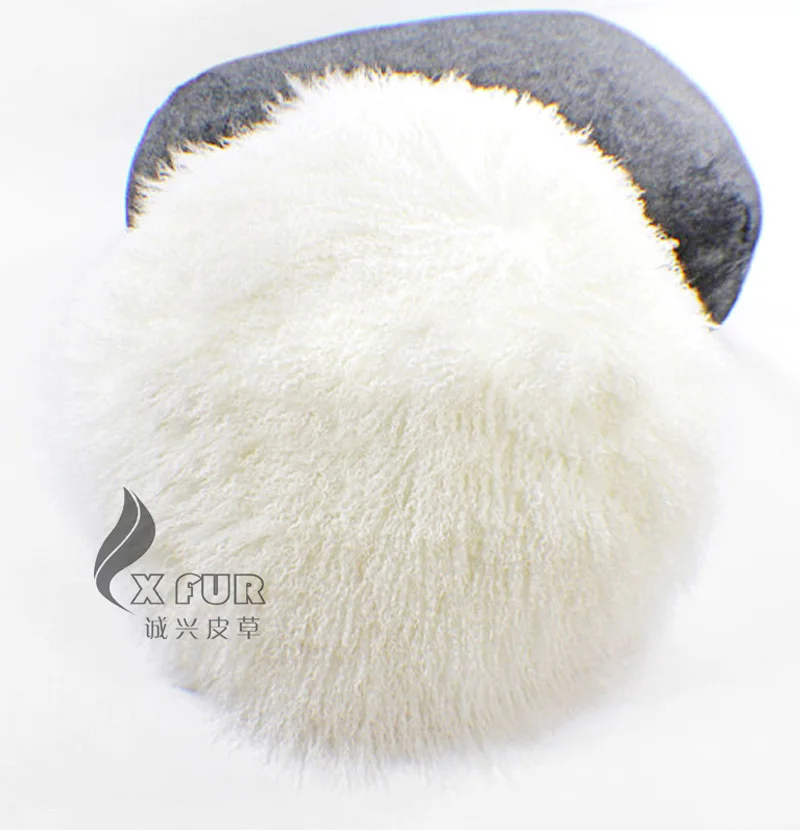 

CX-D-76 New Style Mongolian Lamb Fur Seat Cushion Cover ~ DROP SHIPPING