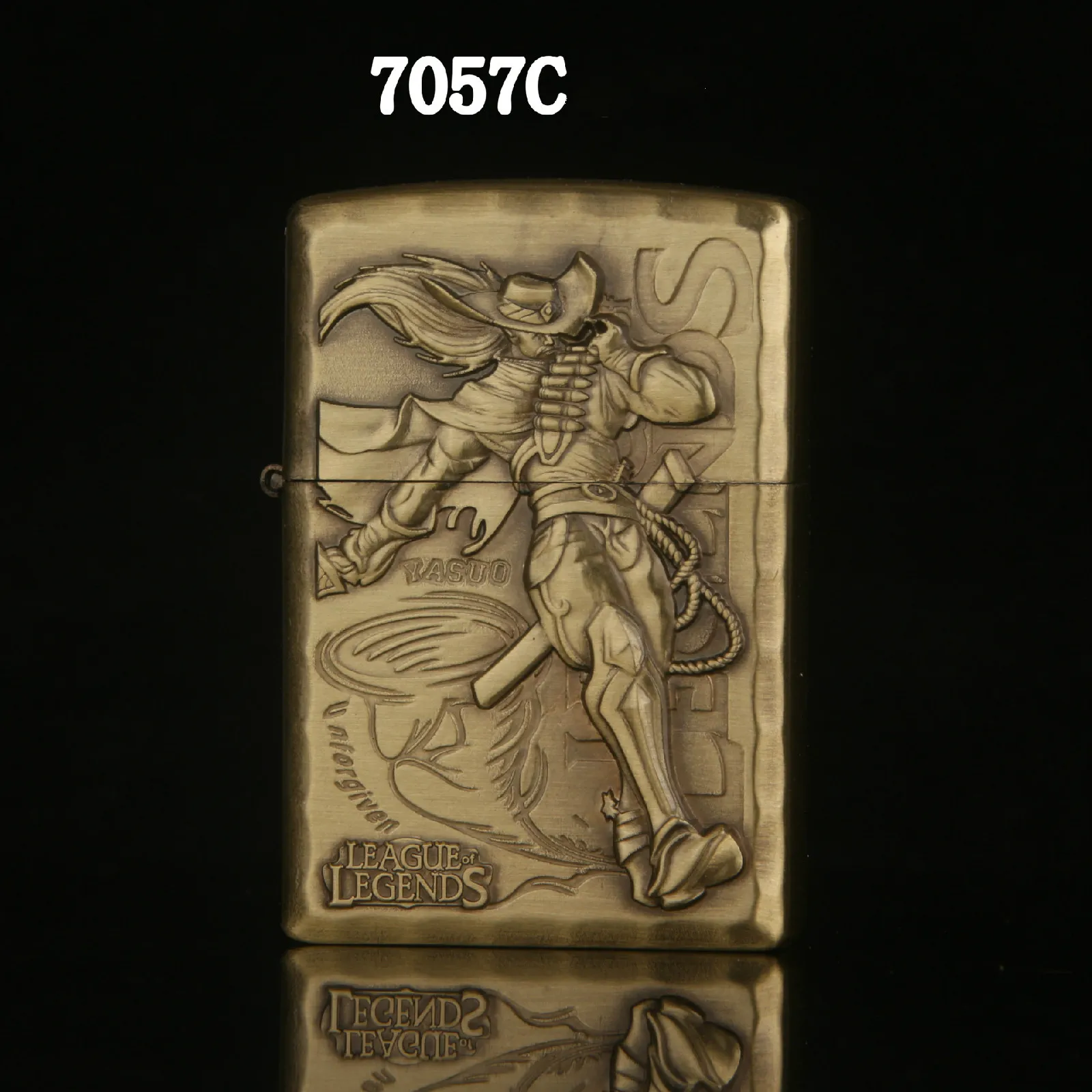 L OF L World Finals bronze heroes alliance lighter, kerosene lighter, COS Prop World Finals,Yasuo,Jayce,Anime lighter