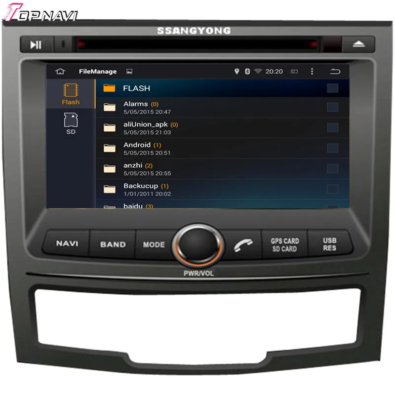 Topnavi 7 ''четырехъядерный Android 6 0 Автомобильный DVD проигрыватель для SSANGYONG KORANDO 2010