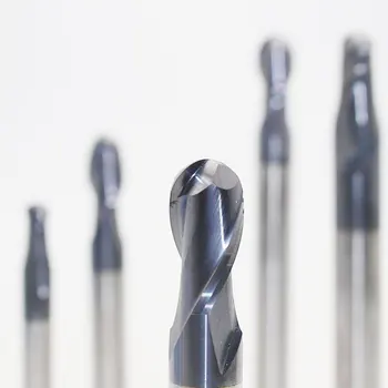 

2pcs HRC60 HRC50 2F 50L router bit 5mmcarbide ball nose End Mill Groove Milling Cutter of EndMills CNC milling tools