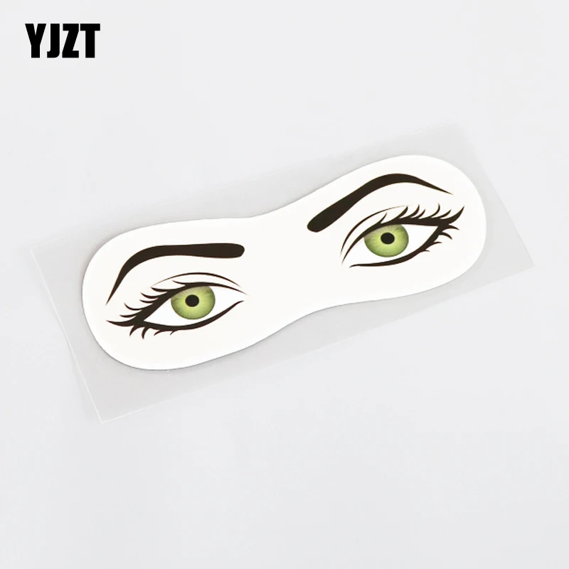 YJZT 14 см * 5,1 см забавные женские глаза стикер для автомобиля Наклейка ПВХ 13-0491