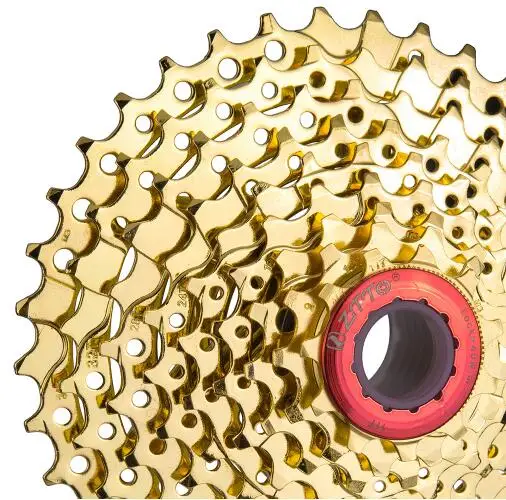 MTB الدراجة الجبلية دراجة أجزاء 9 ثانية 36 طن 27 ثانية سرعة الذهب الذهبي كاسيت Freewheel 11-36 طن ل Shimano M370 M430 M4000 M590 M3000
