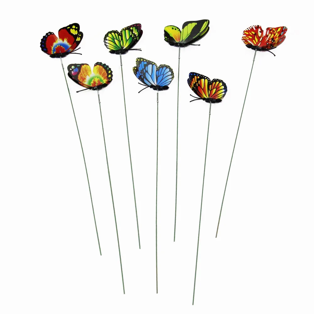 На палочках 10 искусственных газонов 3D украшение для газона сада искусственная