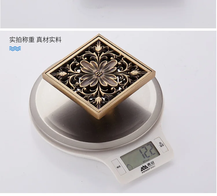 Медный самовсасывающий весь трапной Т-т mothproof, вонючий медный Слив для пола многоцветный узор может выбрать для производства