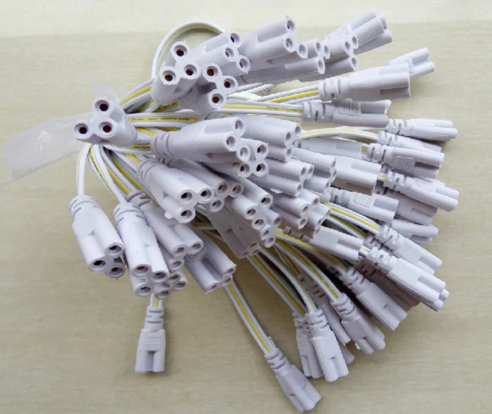Трехфазные светодиодные трубки T5 T8 3 фута 300 мм 500 2 шт.|led connector wire|t8 led connectorled tube |