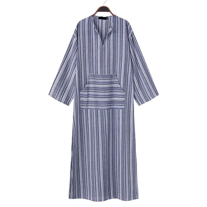 Vintage Striped Long Dress
