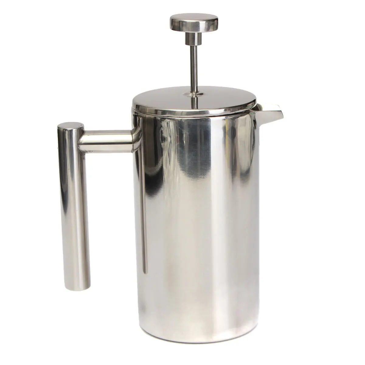 Online 1000 ML Edelstahl Französisch Kaffee Maker Topf Kaffeebereiter Permanent Kaffee Filter Körbe Espresso Tee Doppel Wand Französisch Presse