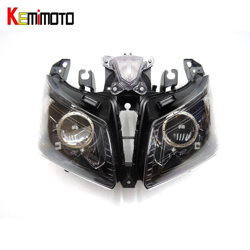

KEMiMOTO For Yamaha TMAX 530 Accessoires Motorcycle Headlight Front Head Light Headlamp For T MAX 530 2012 2013 2014 2015 2016