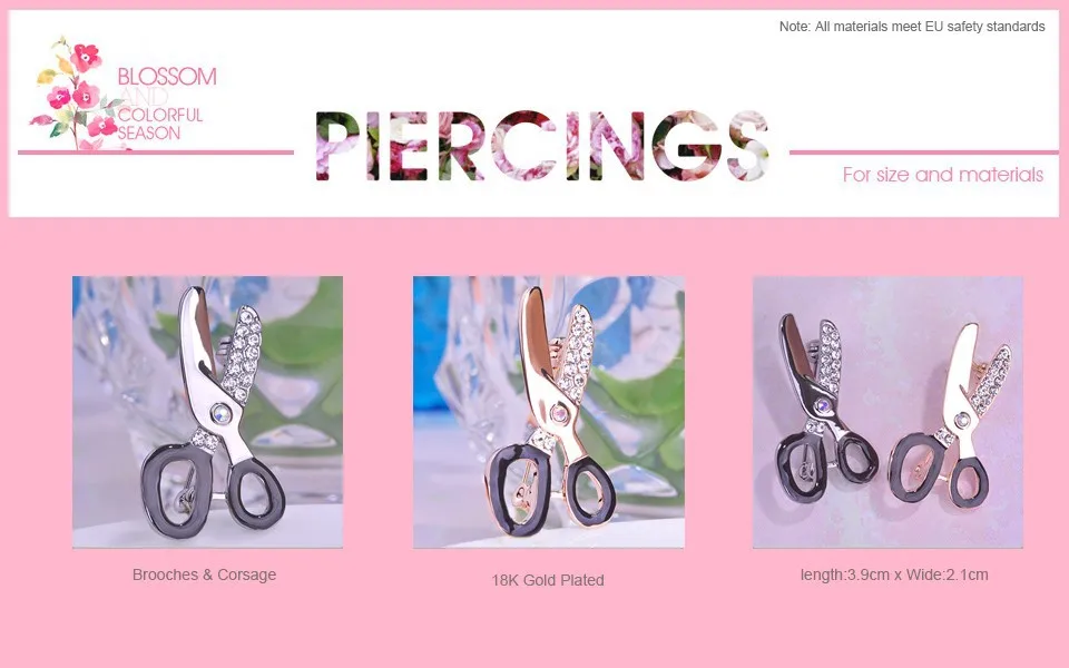 SIZE brooch PINK
