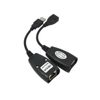 

1 Pair RJ45 Network Extender Cable Network Extension Adapter LAN Cable CAT5 5e 6 Cable Cord 150ft