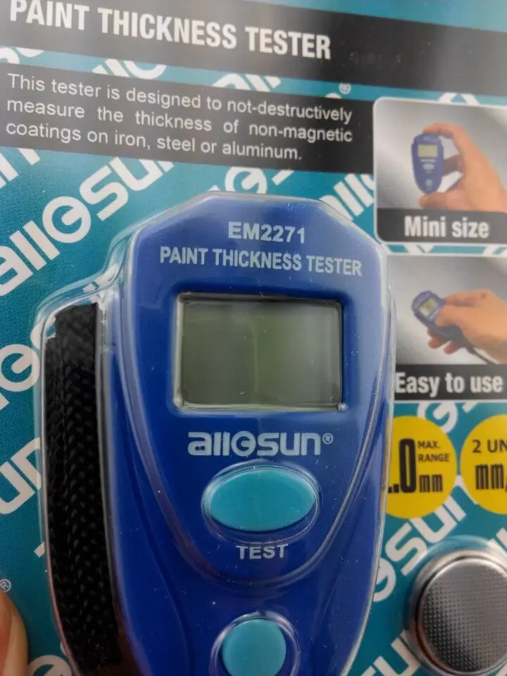 Free shipping EM2271 Digital LCD Coating Thickness Gauge Car Painting