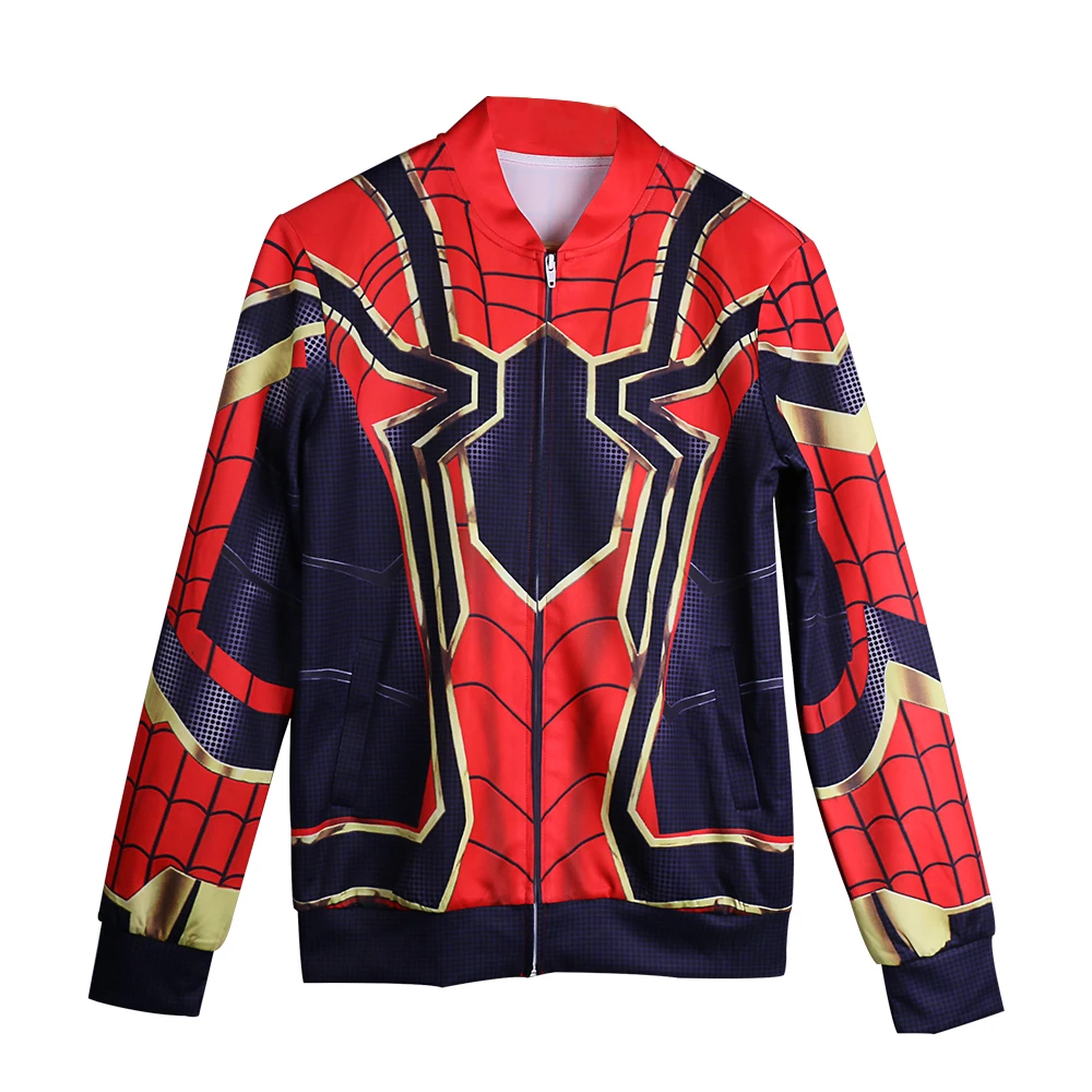 2018 Infinity War Spiderman Coat Cosplay Avengers 3 Superhero Hoodie Jacket New (21)