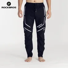 ROCKBROS штаны для бега эластичные велосипедные штаны Светоотражающие дышащие мужские женские спортивные штаны для рыбалки и кемпинга