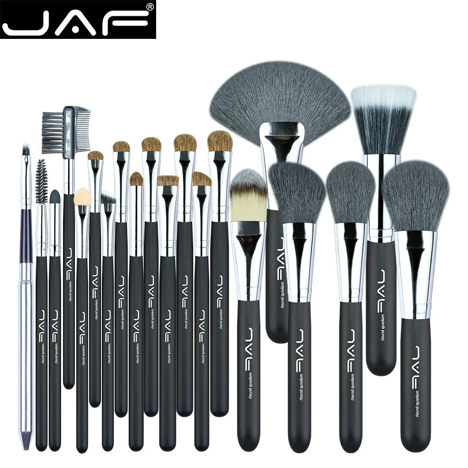 JAF 20 Pcs/Set Makup Brushes Premiuim Natural Hair of Goat & Pony Horse