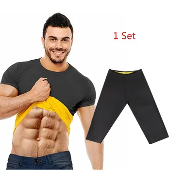 

Natural Weight-Loss Neoprene new Workout Body Shaper Pants Shirt Vest Men Women Sauna Sweat Shirt Thermal Shapers Slimming Pants