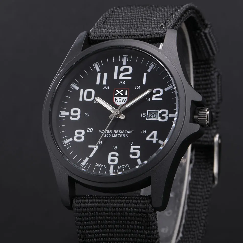 Брендовые мужские часы, модные часы с датой, мужские часы barato Erkek Saat montre homme, роскошные часы, мужские часы XINEW, военные часы - Цвет: Черный