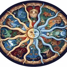 Цифровая живопись маслом по номерам 12 созвездий поворотный стол DIY Европа абстрактная картина из хлопка для гостиной стены искусства