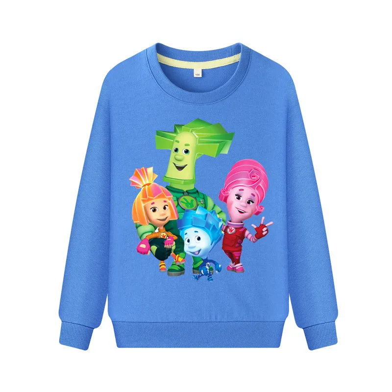 Детские толстовки с капюшоном с объемными рисунками, одежда детский пуловер с длинными рукавами спортивные толстовки весенне-осенняя толстовка для мальчиков и девочек ZB096 - Цвет: Blue Sweatshirt