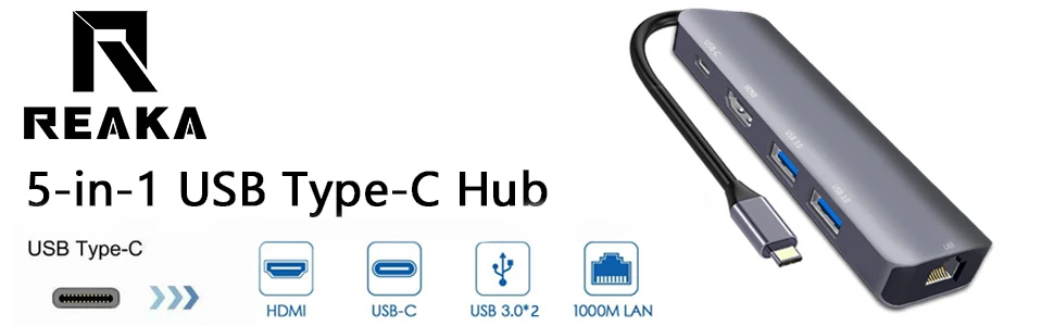 5 in1 usb c hub