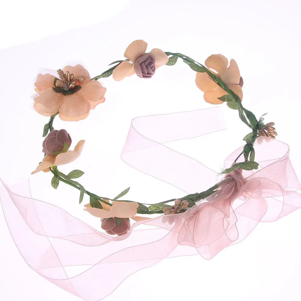 

Floral Flower Party Wedding Crown Hair Wreaths Headband Hair Band Garland Headwear