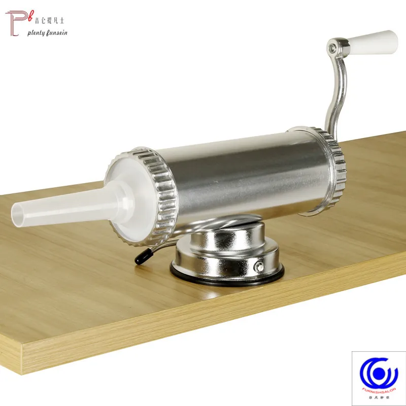 Preise 1 KG 2LBS Horizontale Manuelle Art Fleisch Wurst Stuffer Mit Saug Basis Hausgemachte Füllstoff Spritze Aluminium Salami Maker Maschine