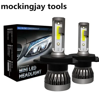 

2 pcs Car Led Headlight Bulbs Lamp H4 H7 H11 H9 H1 H3 H8 9012 9005 9006 Auto Car High Low Beam 6000K 12V Head Light MINI1
