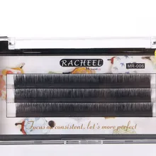 Lucky Flower Racheel отдельные накладные ресницы C Curl 0,07 мм толстые натуральные Мягкие Накладные ресницы для макияжа