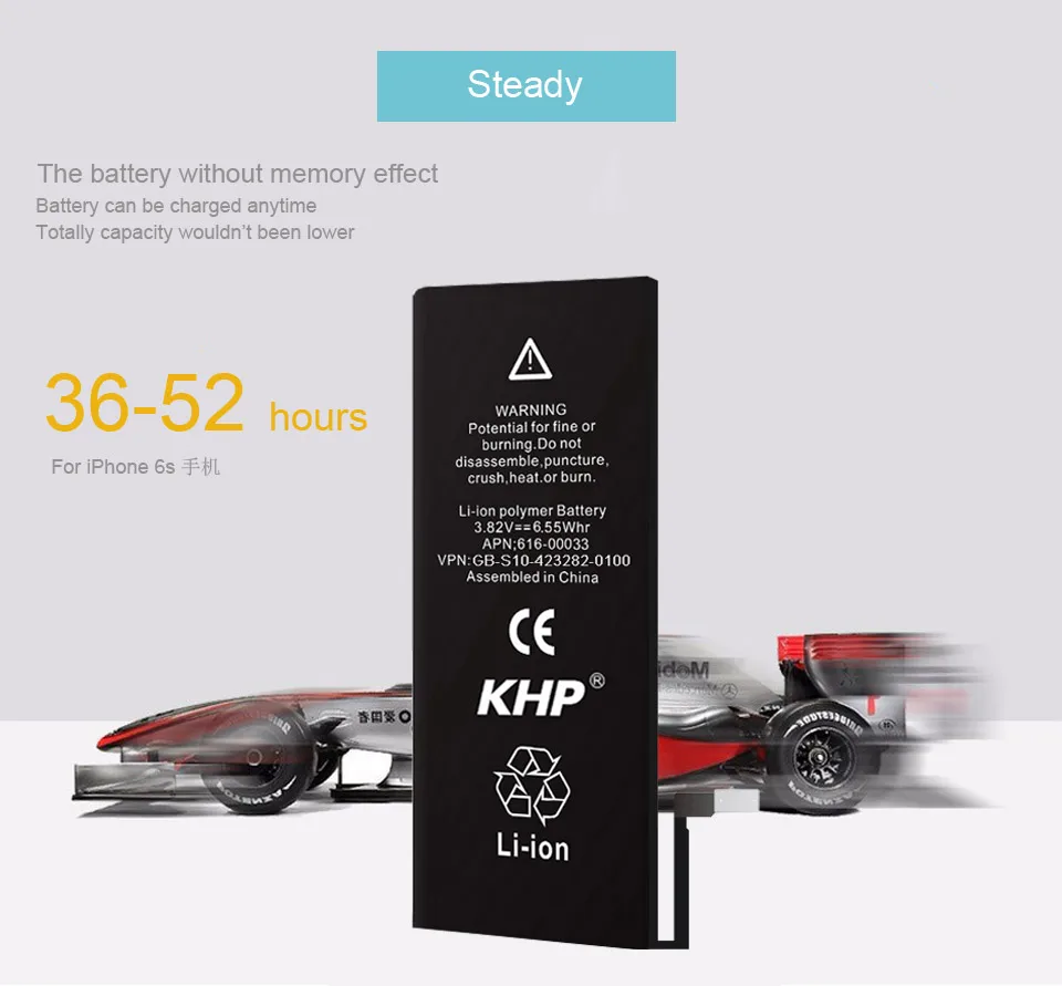NEW 2017 100% Original KHP Phone Battery For iPhone 6S Capacity 1715mAh Repair Tools 0 Cycle Replacement Batteries Sticker (11)
