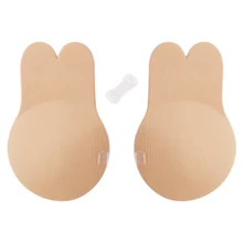 Для женщин накладки на грудь милый бюстгальтер «кролик» бюстгальтер с подтяжкой Лента Нижнее белье, сексуальное белье аксессуары Для женщин многоразовый силикон с эффектом пуш-ап