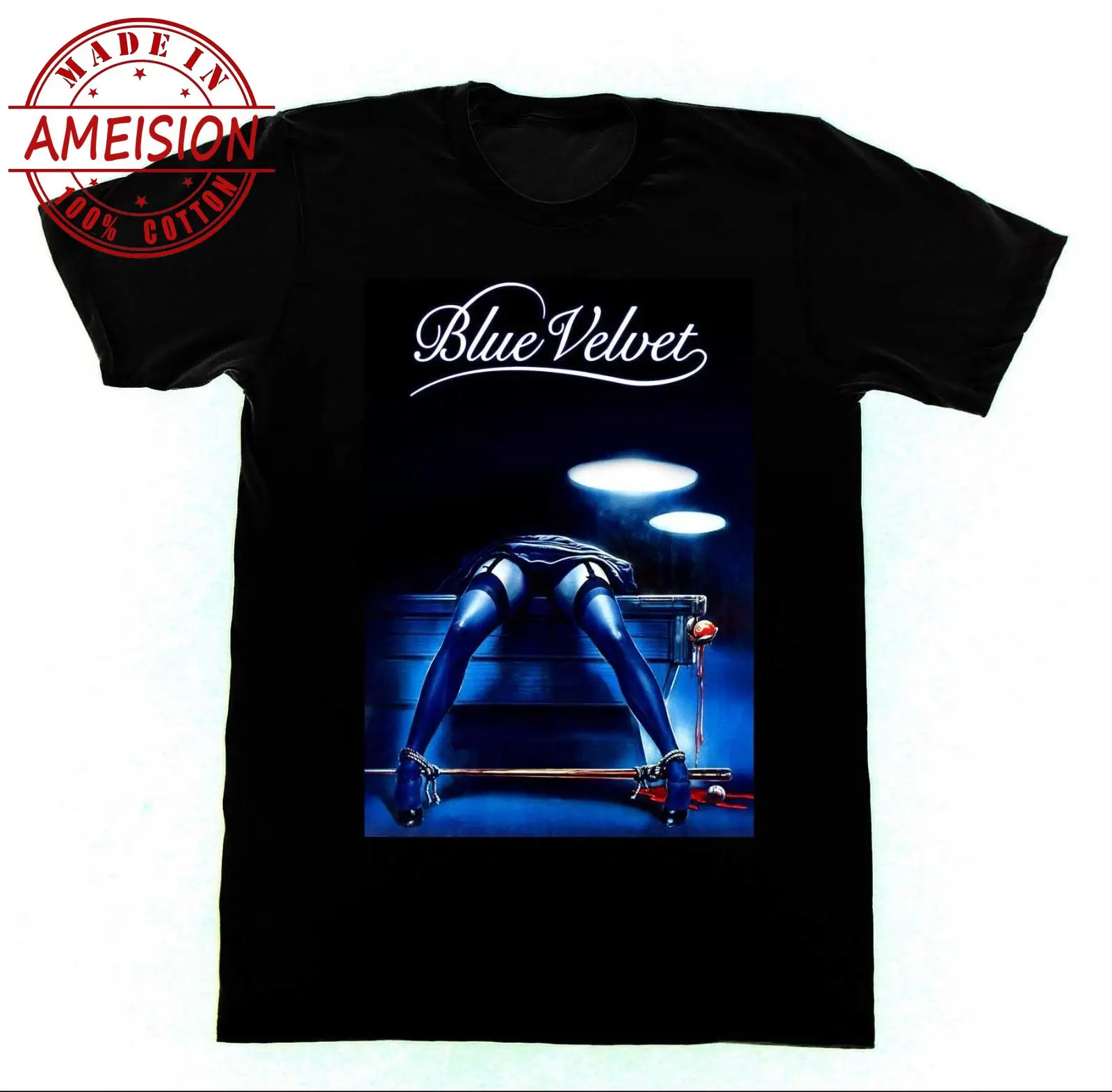 Blue Velvet David Lynch Tshirt 41 T-Shirt Cult Film BDSM Bondage Erotica Pre-Cotton Tee Shirt For Men
