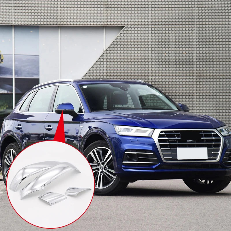 For Audi Q5 2018 ABS Chrome Car Styling Rearview Mirror Decoration